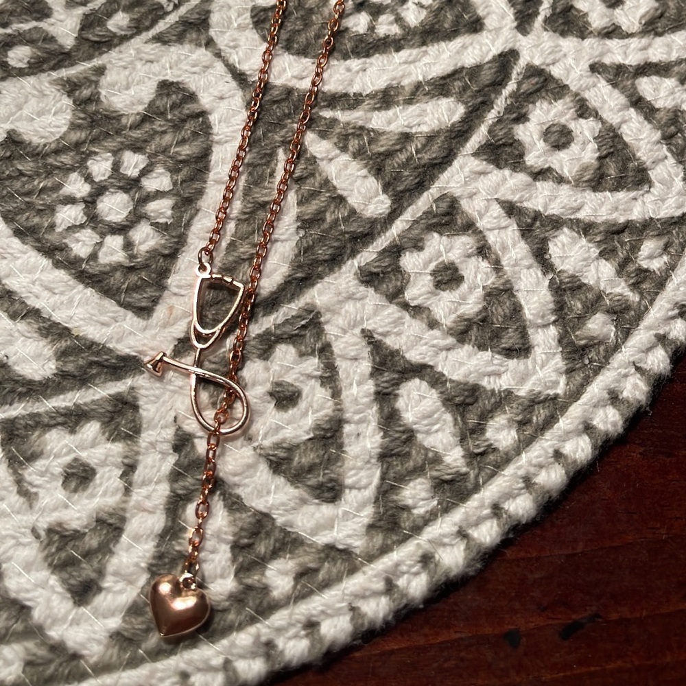 Rose Gold stethoscope 🩺 necklace